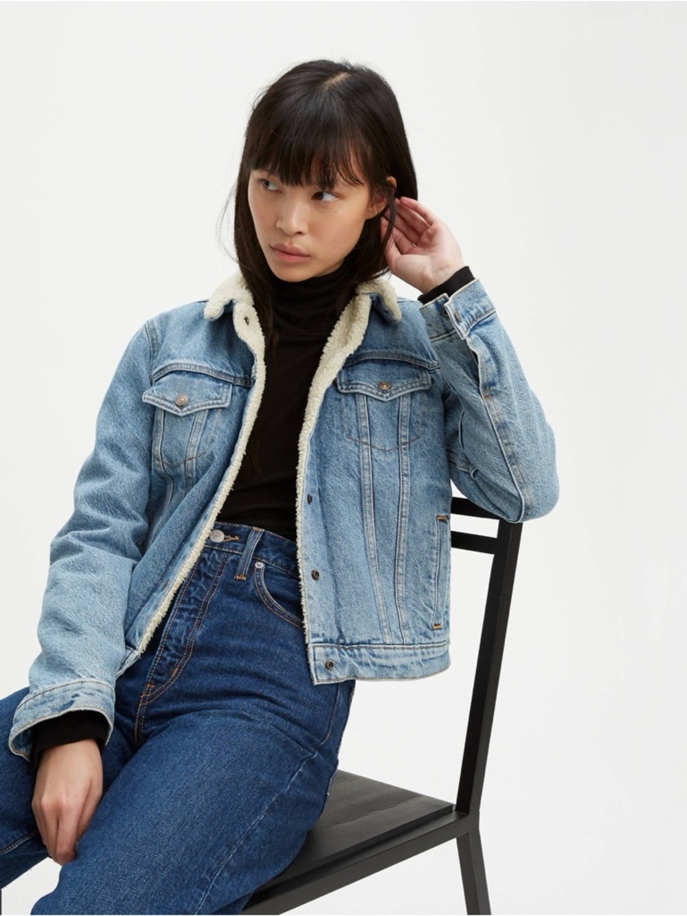 Levi’s Original Sherpa-Lined Trucker Denim Jacket - Women